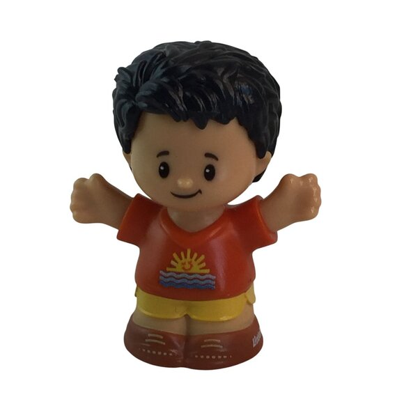 Fisher Price Little People Two Boy Figures w/Green Teeter Totter Seesaw - Picture 6 of 11